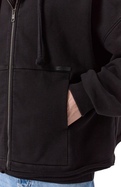 Хлопковая толстовка DOLCE & GABBANA черного цвета по цене 99950 руб., арт. G9BVJT/G7PLA, фото 5 Хлопковая толстовка DOLCE & GABBANA, арт. G9BVJT/G7PLA, фото 5