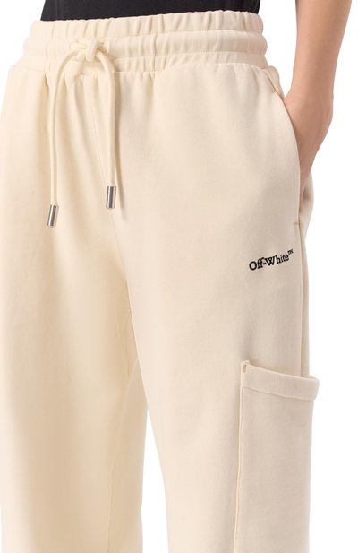 Хлопковые брюки-карго OFF-WHITE, арт. 0WCH025S25FLE0020B10, фото 5