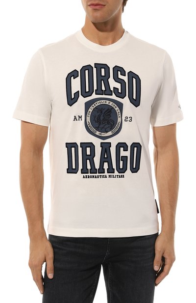 Хлопковая футболка AERONAUTICA MILITARE, арт. 242TS2304J611, фото 3