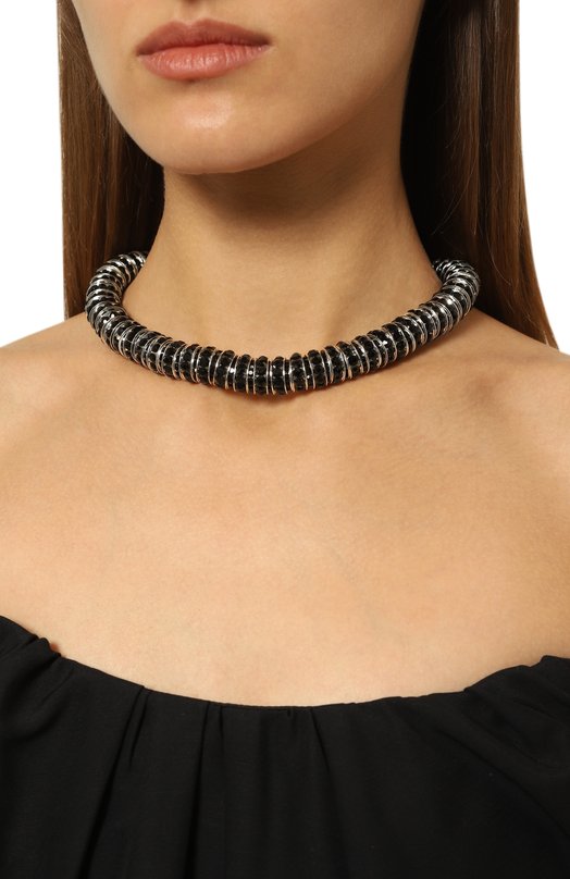 Колье Pearl Octopuss.y FAT DIAM0ND NECKLACE Чёрный  FAT DIAM0ND NECKLACE Фото 2