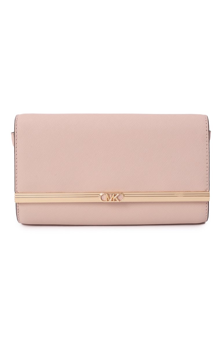 Женская сумка mona MICHAEL MICHAEL KORS светло-розового цвета, арт. 30H3G80C3L | Фото 1 (Ремень/цепочка: На ремешке; Драгоценные камни: Проставлено; Материал: Натуральная кожа; Материал сплава: Проставлено; Размер: small)