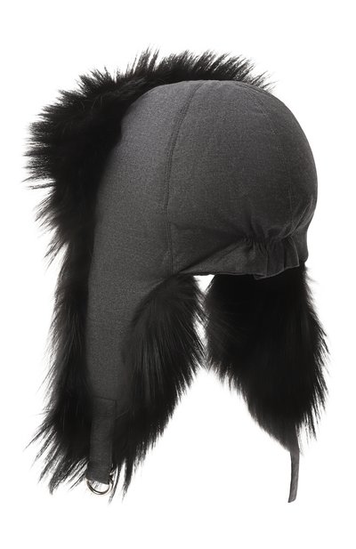 Шапка-ушанка с отделкой из песца YVES SALOMON, арт. 23WAA030XXW02W, фото 2
