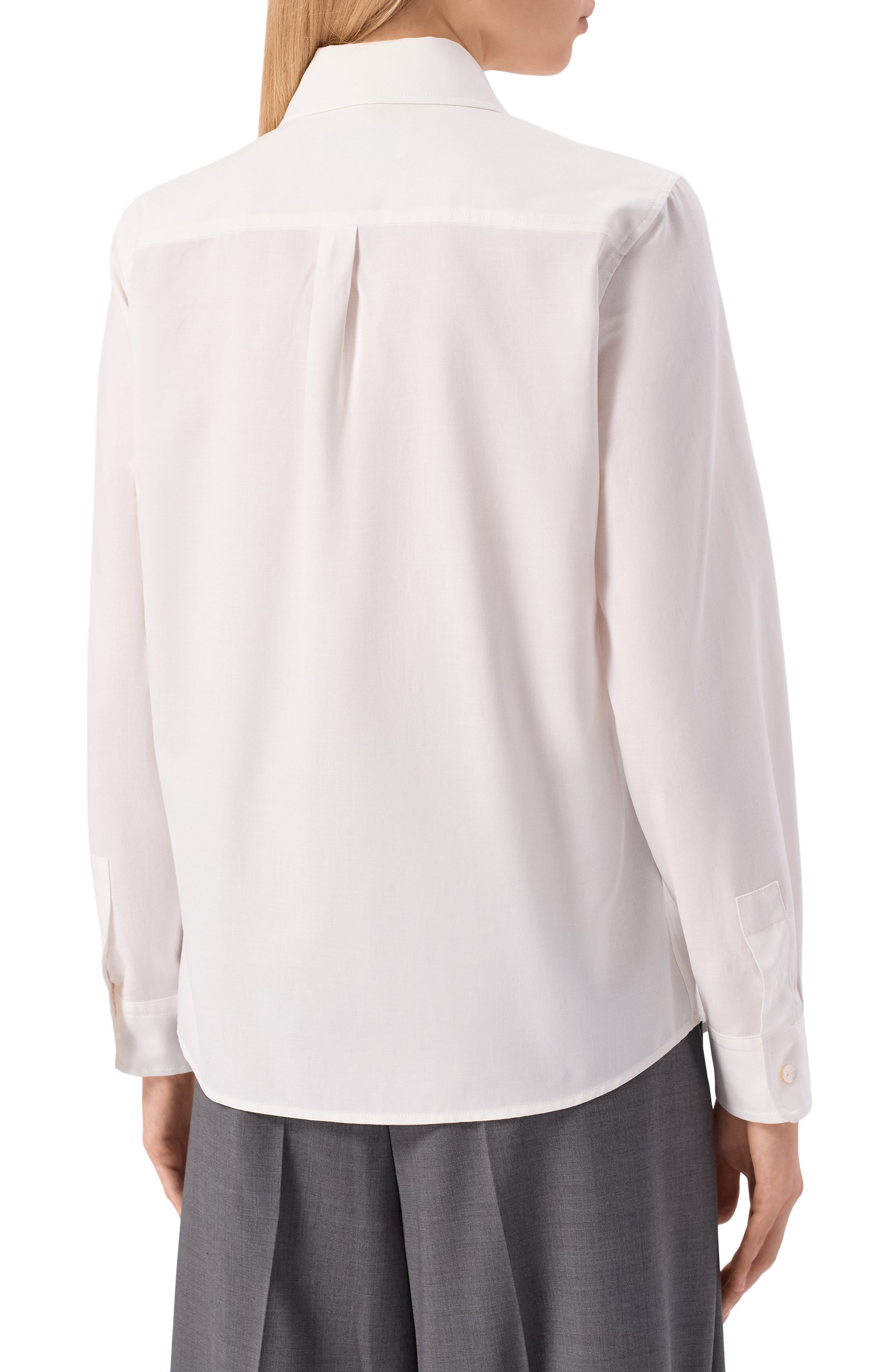 Хлопковая блузка WEEKEND MAX MARA, арт. NICHEL, фото 4