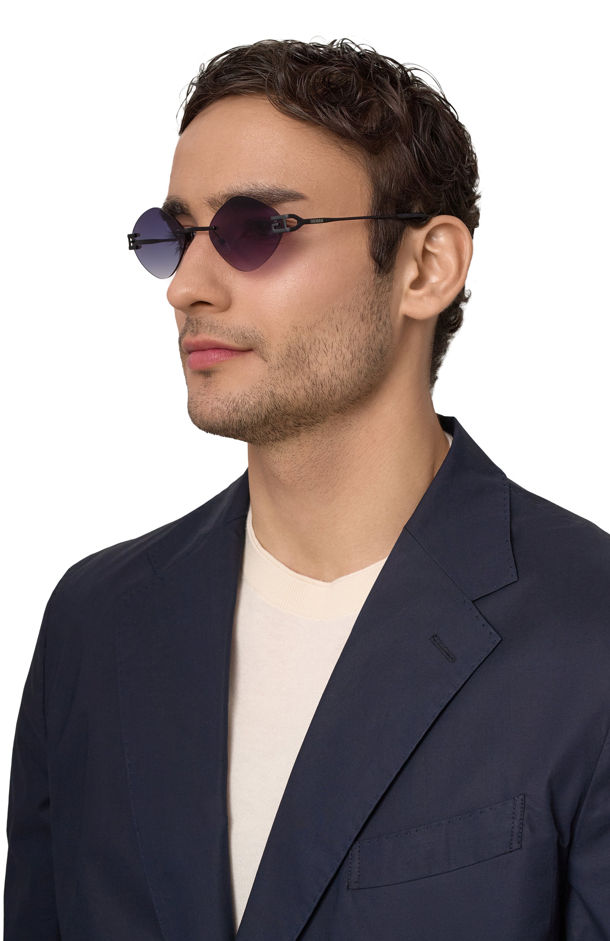 Солнцезащитные очки EIGENGRAU черного цвета по цене 24500 руб., арт. 400HZ-EG, фото 2 Солнцезащитные очки EIGENGRAU, арт. 400HZ-EG, фото 2