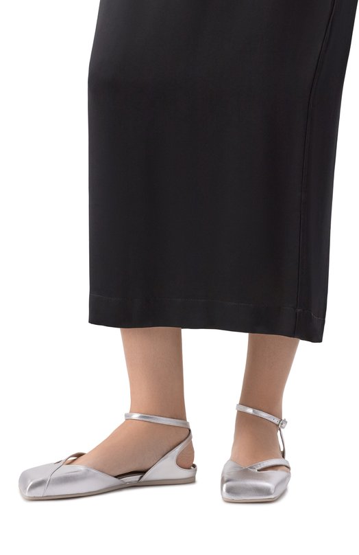 Кожаные балетки Vic Matie 1K5156D_G34K070109 Серебряный  1K5156D_G34K070109 Фото 2