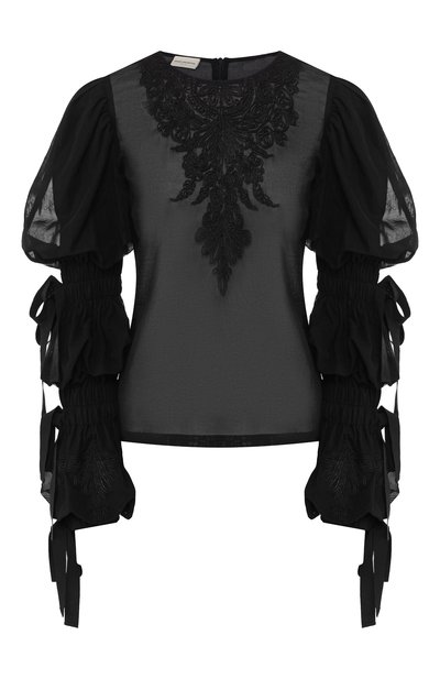 Женская хлопковая блузка DRIES VAN NOTEN, арт. 201-38607-9108