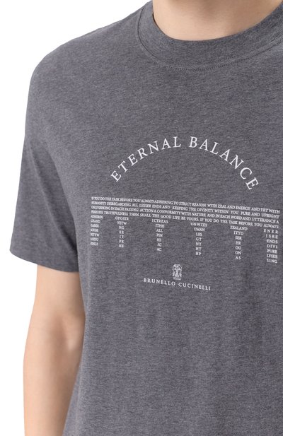Хлопковая футболка BRUNELLO CUCINELLI, арт. M0B138413, фото 5