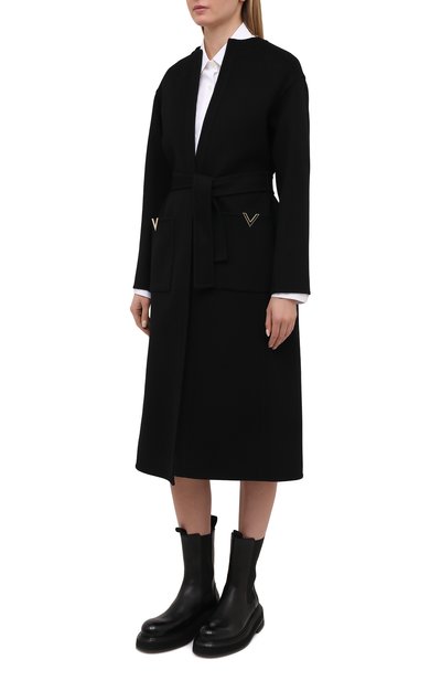 Пальто из шерсти и кашемира VALENTINO, арт. VB3CA5T515E, фото 3