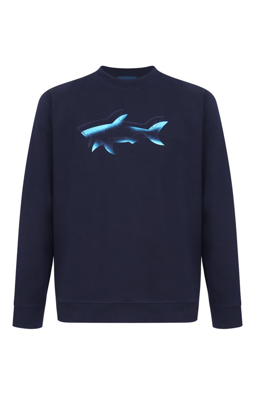 Свитшот из лиоцелла и хлопка Paul&Shark 26411845 Синий 26411845