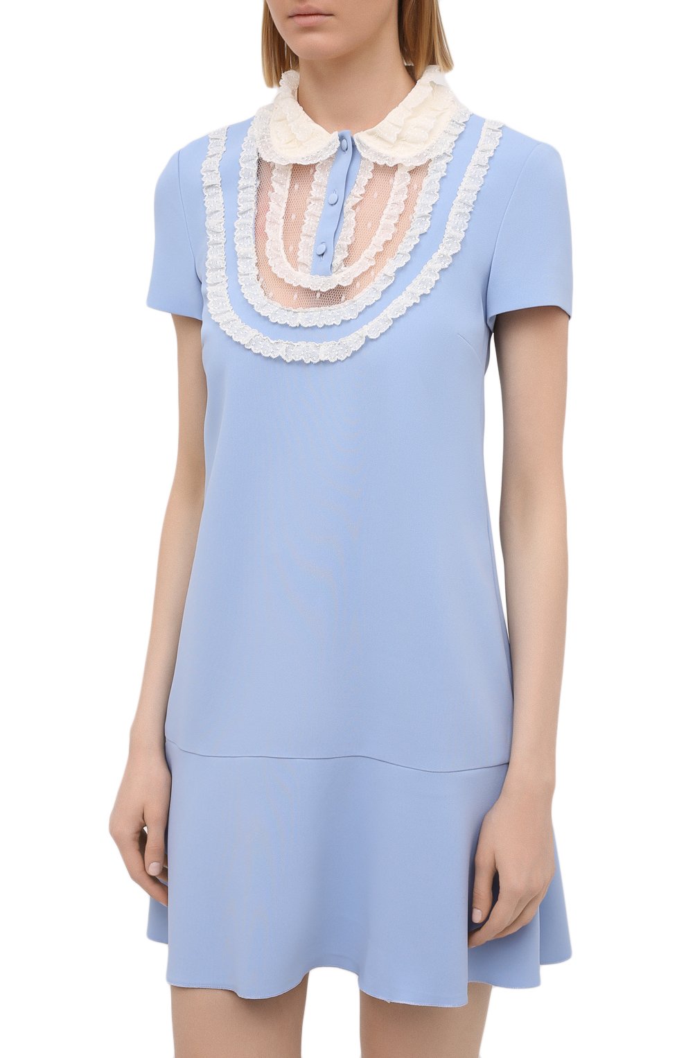 Платье REDVALENTINO голубого цвета по цене 76050 руб., арт. VR3VAX85/5MD, фото 3 Платье REDVALENTINO, арт. VR3VAX85/5MD, фото 3