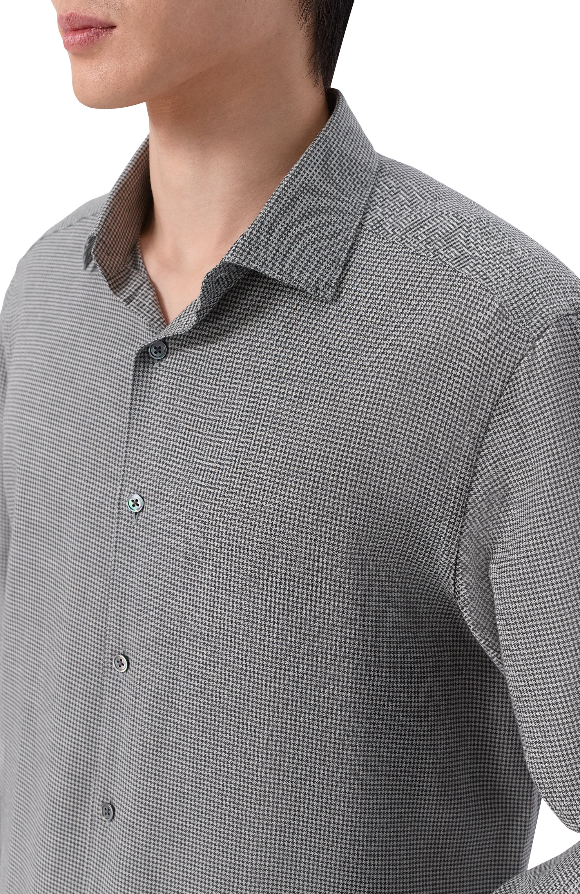 Рубашка из хлопка и кашемира ZEGNA, арт. SRF5/UEX45A8, фото 5