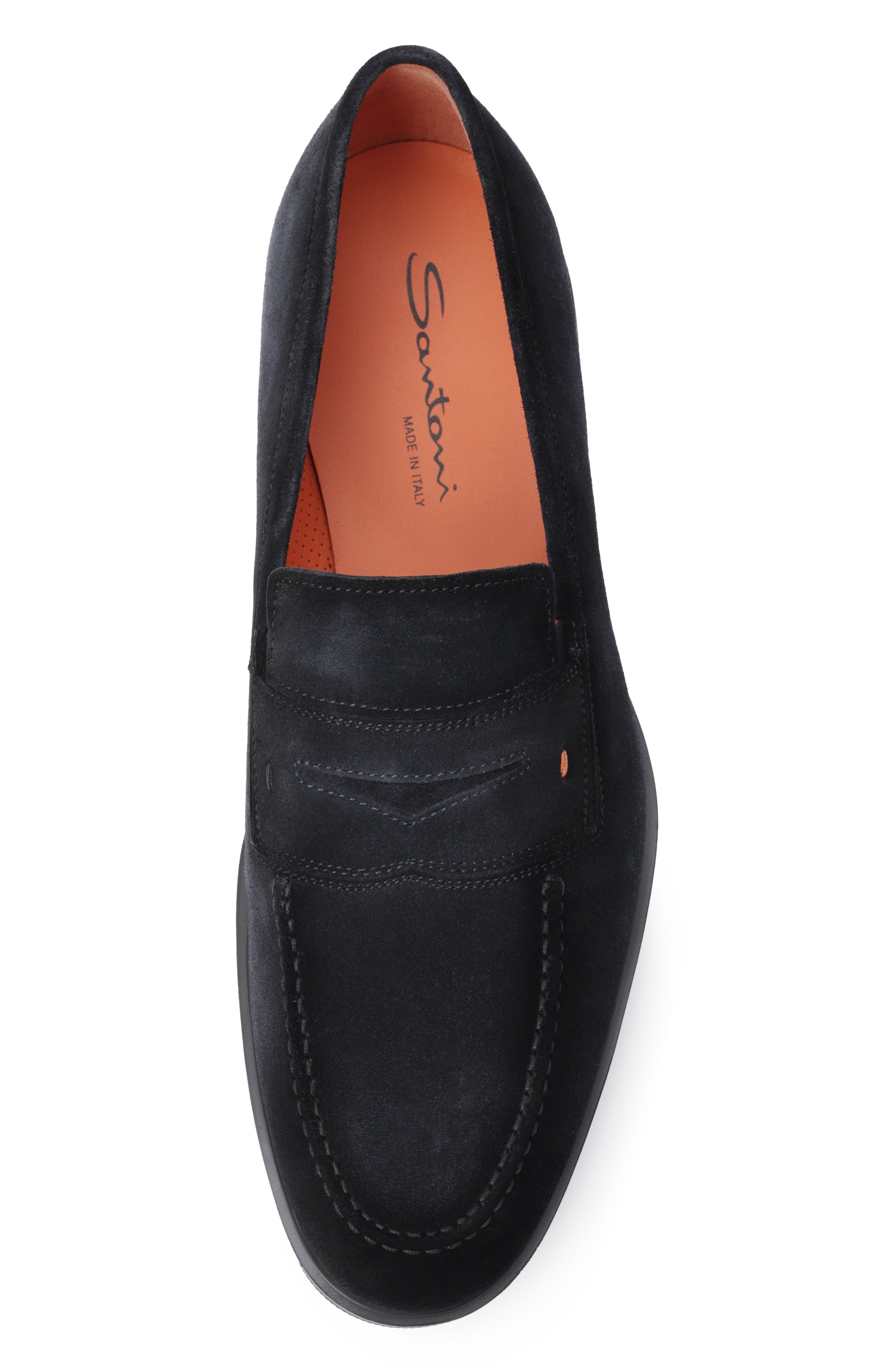 Замшевые пенни-лоферы easy SANTONI, арт. MGEG18964NEAXGEX, фото 6