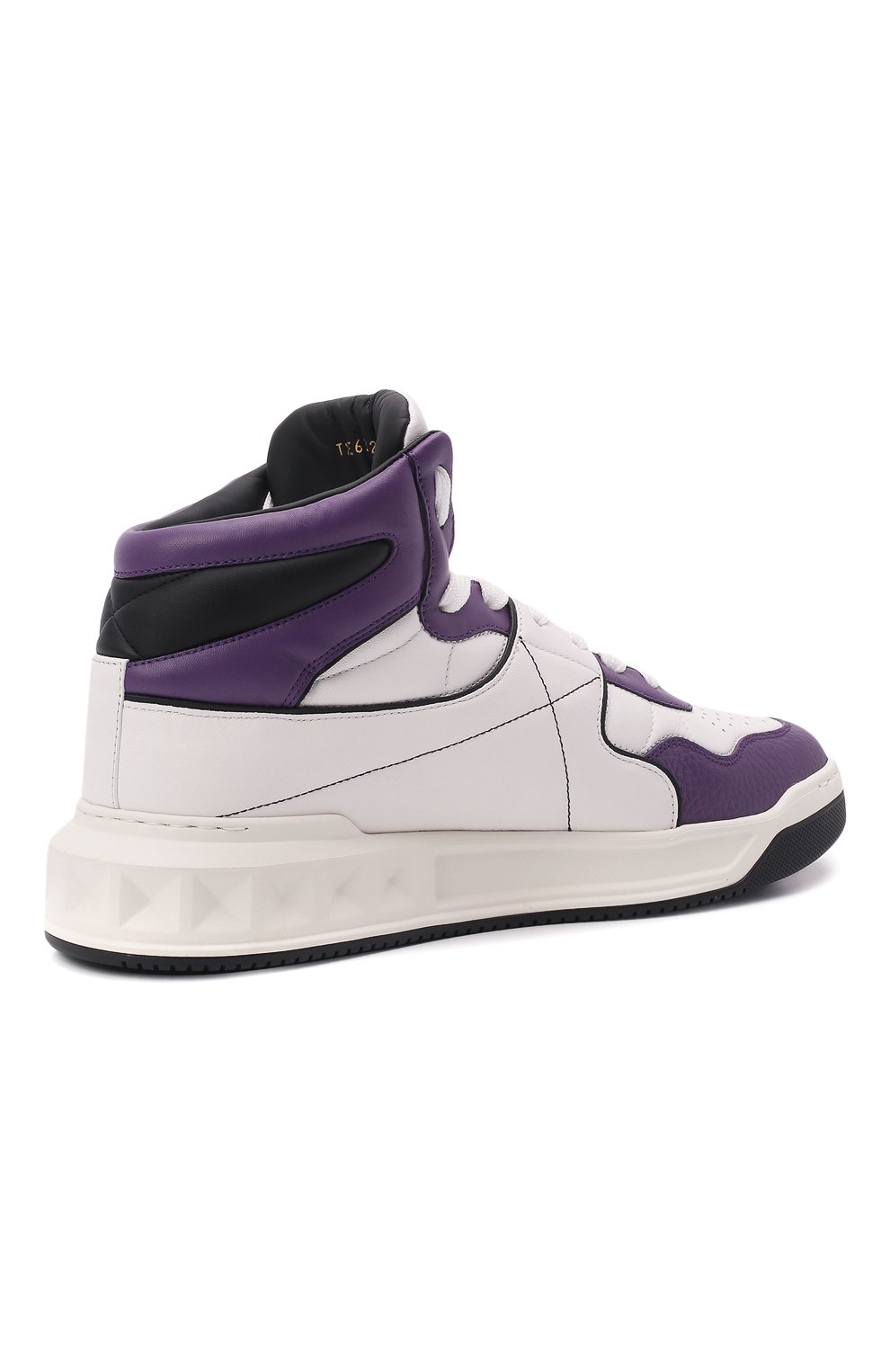 Кожаные кеды one stud VALENTINO, арт. XY2S0E63/NWN, фото 5