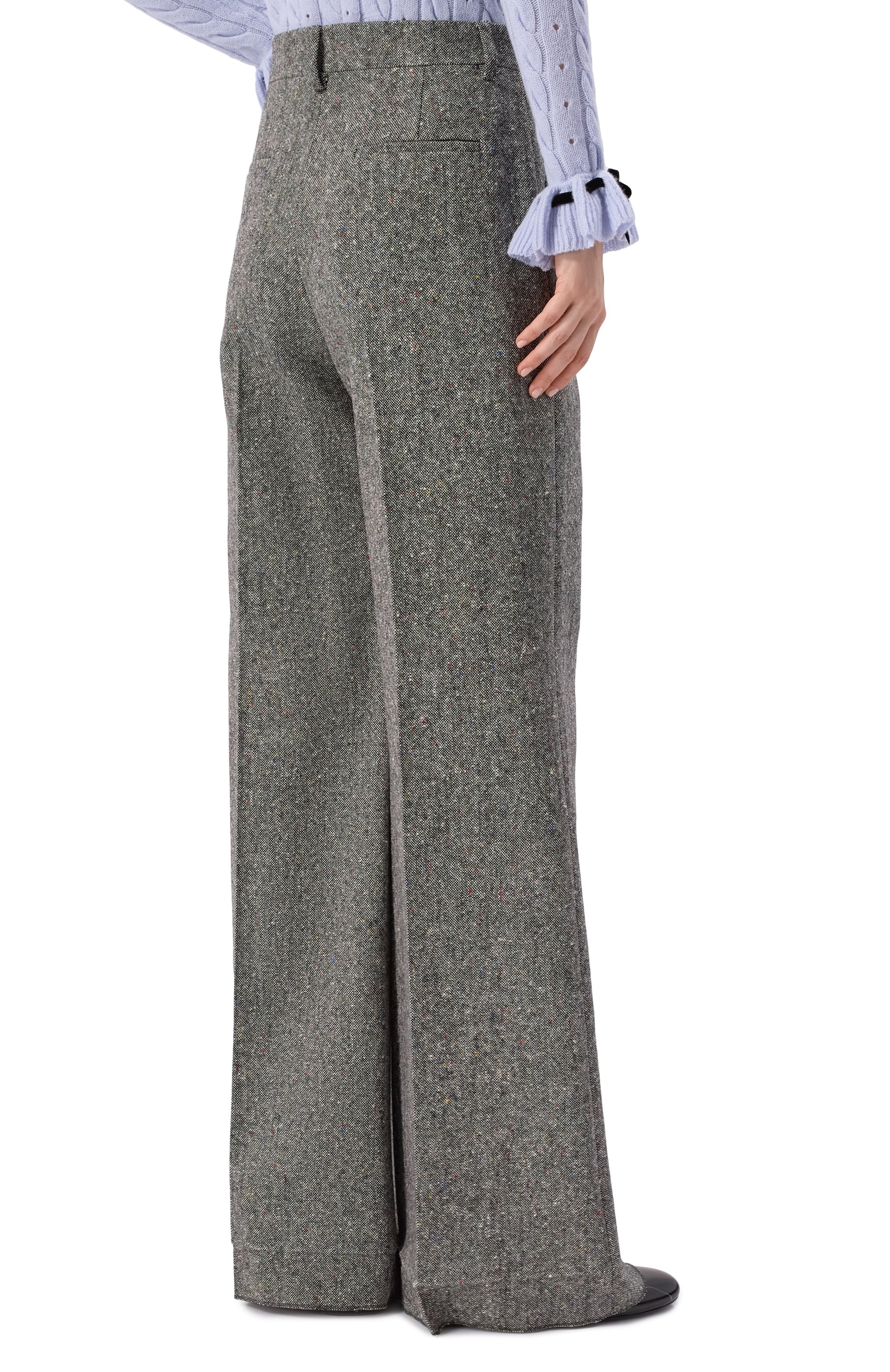 Шерстяные брюки VALENTINO, арт. 7B0RB6S0/9R2, фото 4