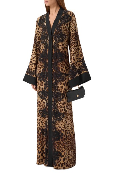 Платье из шелка и хлопка DOLCE & GABBANA, арт. F612NT/FSADD, фото 2