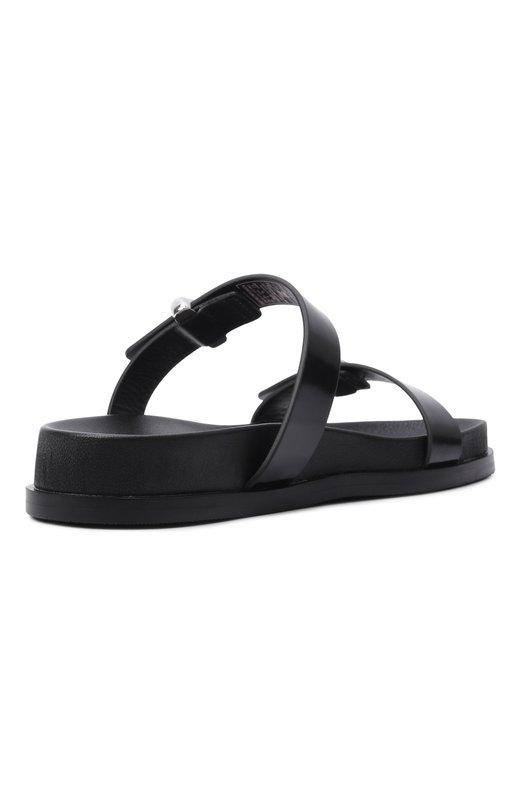 Кожаные шлепанцы Emporio Armani EW004050/AF21961 Чёрный  EW004050/AF21961 Фото 5