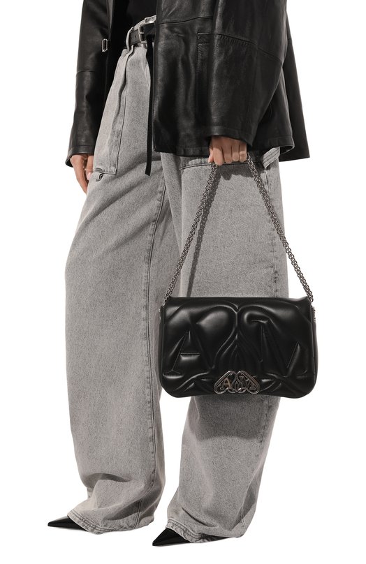 Сумка Seal Alexander McQueen 755703/1BLE2 Чёрный  755703/1BLE2 Фото 2