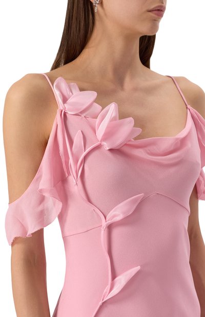 Платье из вискозы SELF-PORTRAIT, арт. SS25254XP, фото 5