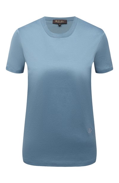 Женская хлопковая футболка LORO PIANA, арт. FAI5069