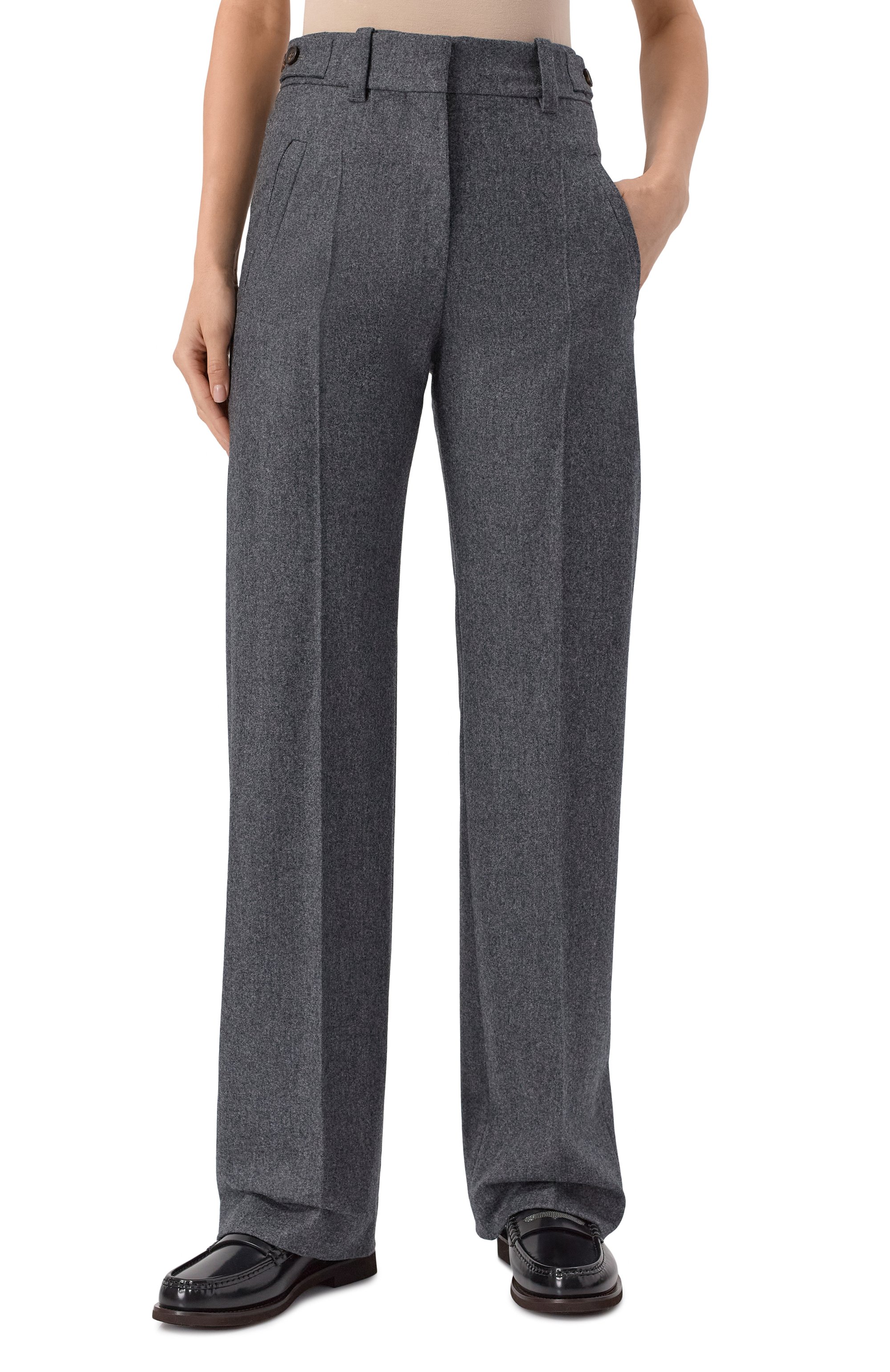 Шерстяные брюки BRUNELLO CUCINELLI, арт. M038PP9051, фото 3