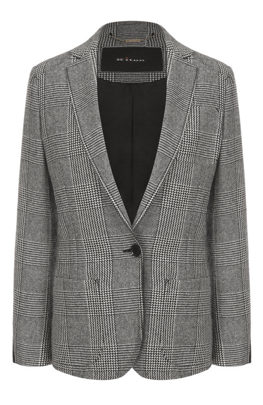 Кашемировый жакет Kiton D58506AK01P3901 Серый D58506AK01P3901