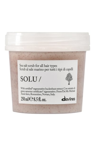 Женского скраб с морской солью для всех типов волос solu (250ml) DAVINES, арт. 70015