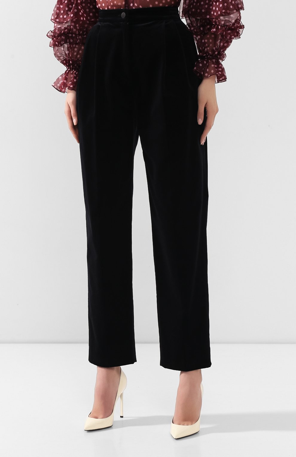 Бархатные брюки DOLCE & GABBANA, арт. FTA9ZT/FUVJZ, фото 3