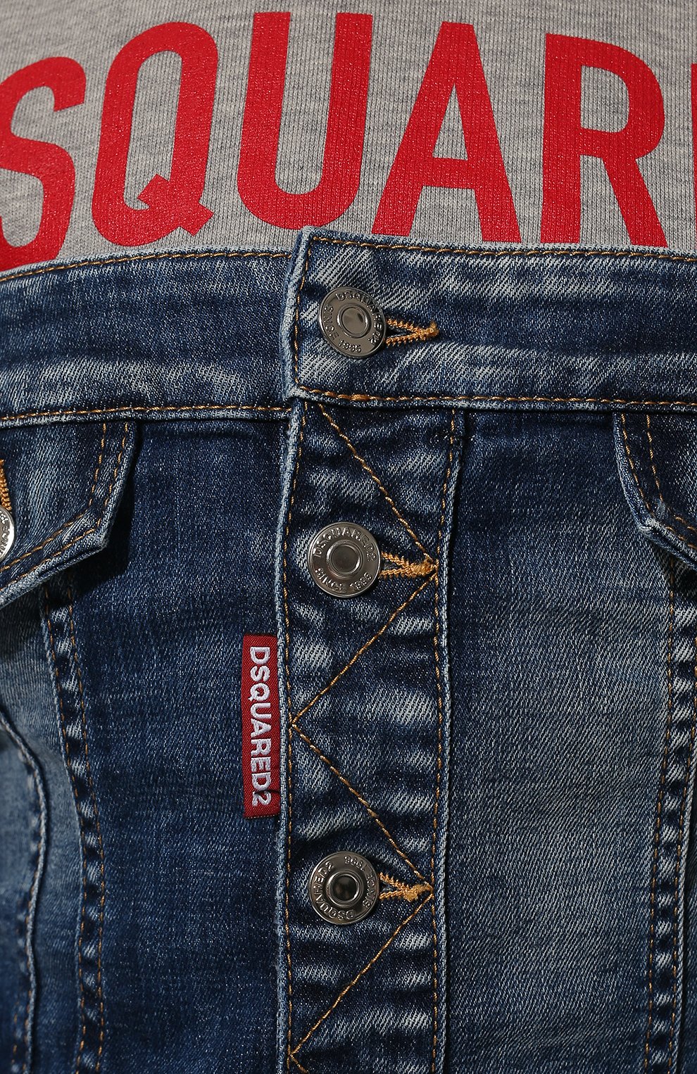 Комбинированное платье DSQUARED2, арт. S75CV0557/S30342, фото 5