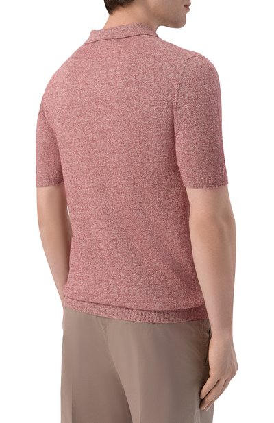 Поло изо льна и хлопка ANDREA CAMPAGNA, арт. PL1MCSK/LC14R, фото 4