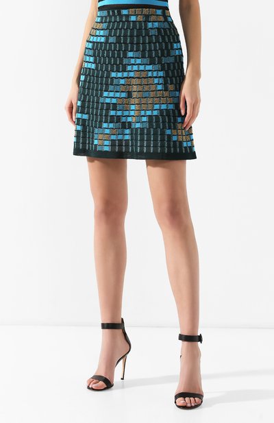 Юбка с эластичным поясом M MISSONI синего цвета по цене 30850 руб., арт. 2DH00013/2K0019, фото 3 Юбка с эластичным поясом M MISSONI, арт. 2DH00013/2K0019, фото 3