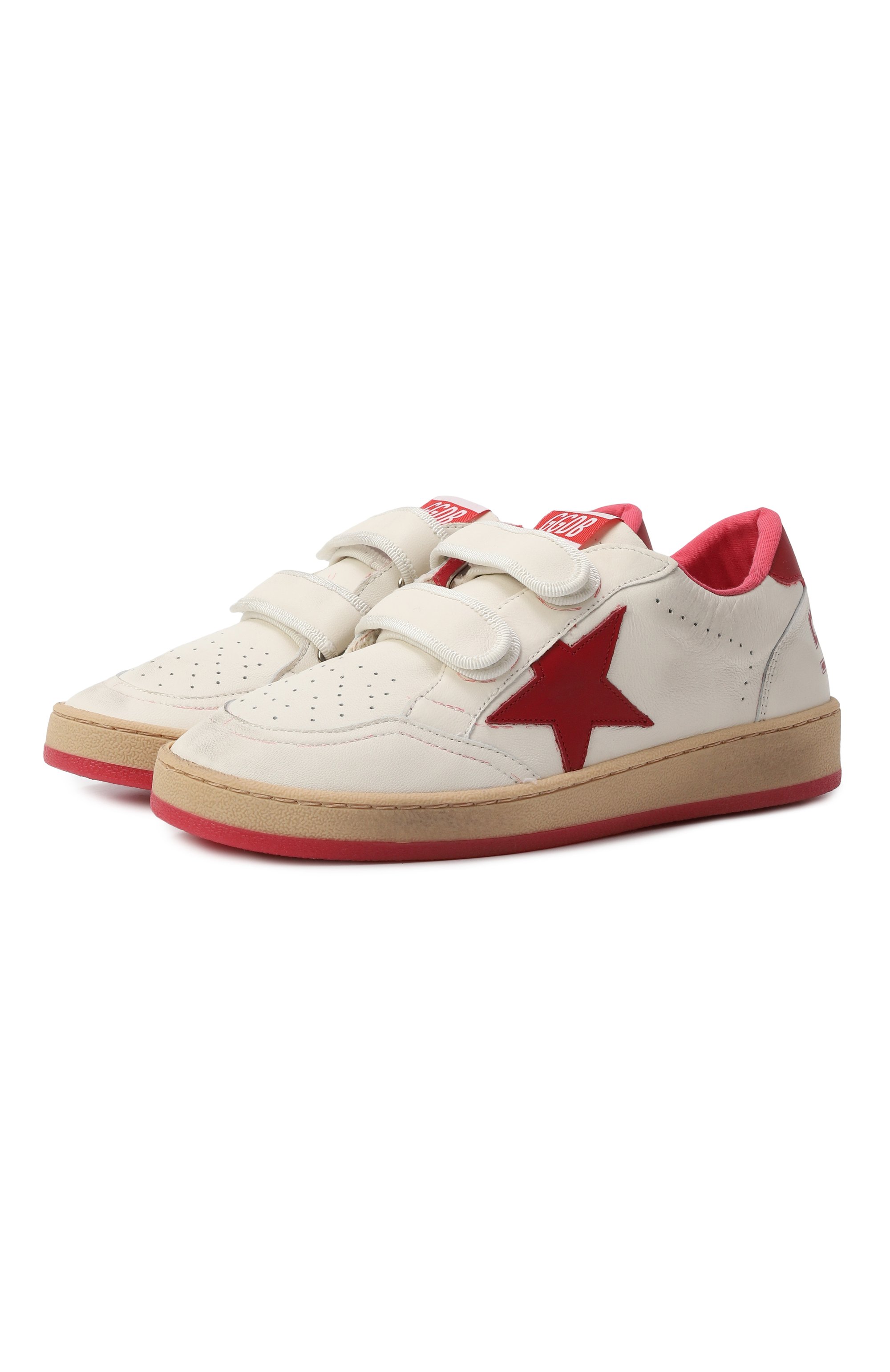 Кожаные кеды ball star GOLDEN GOOSE DELUXE BRAND, арт. GTF00501.F004247, фото 1
