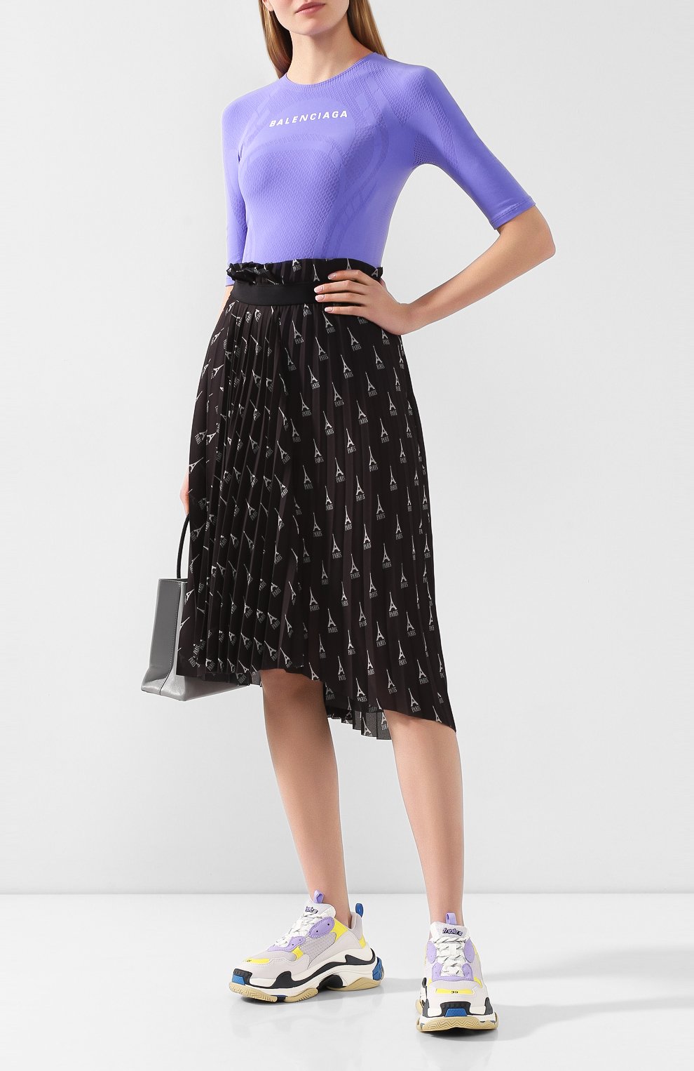 Топ BALENCIAGA фиолетового цвета по цене 34350 руб., арт. 570786/TEVC1, фото 2 Топ BALENCIAGA, арт. 570786/TEVC1, фото 2