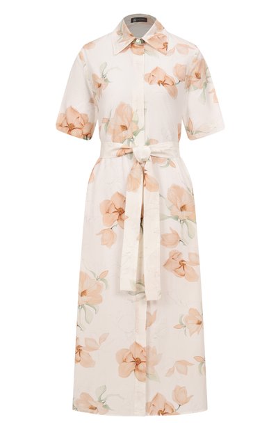 Женское платье из хлопка и шелка COLOMBO, арт. AB00358/F/T0294-U-1V