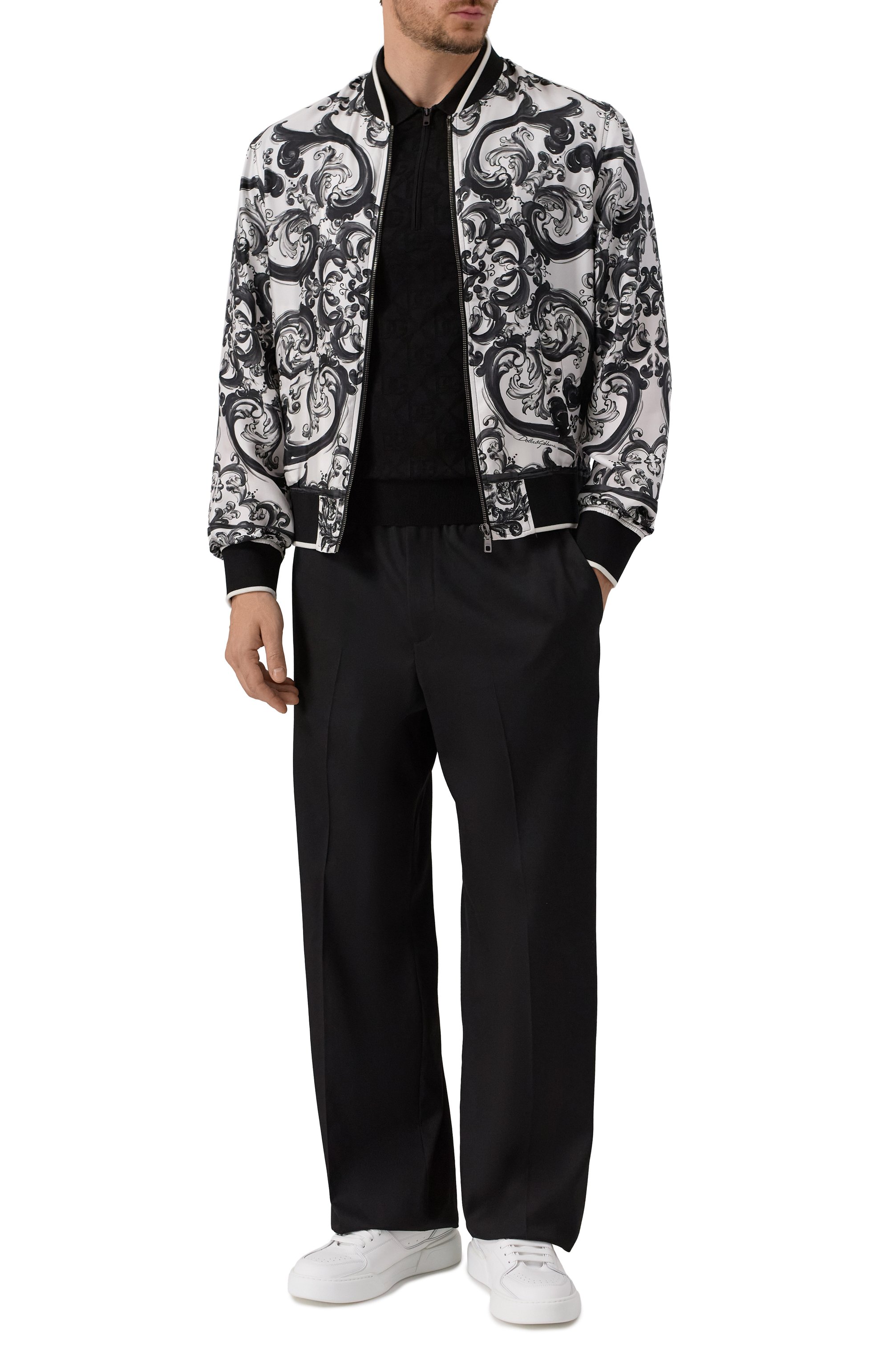 Шелковый бомбер DOLCE & GABBANA, арт. G9BLZT/HI1S6, фото 2