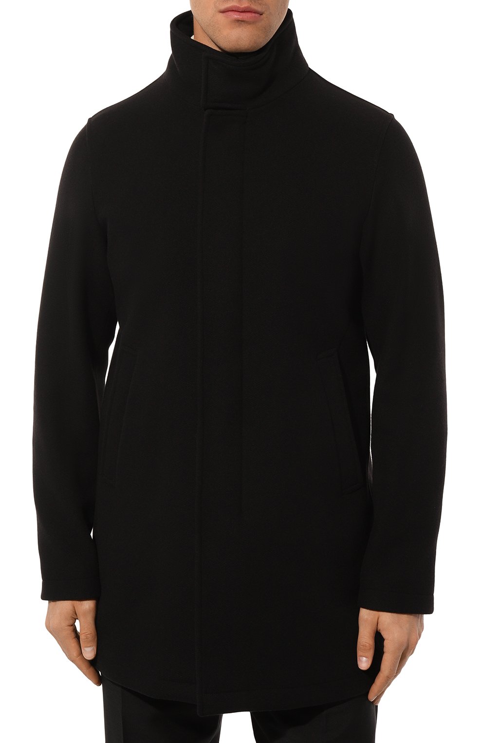 Шерстяное пальто с воротником из бобра HERNO, арт. CA0071U/39601, фото 7