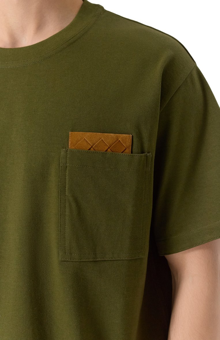 Хлопковая футболка BOTTEGA VENETA, арт. 838924/V4N50, фото 1
