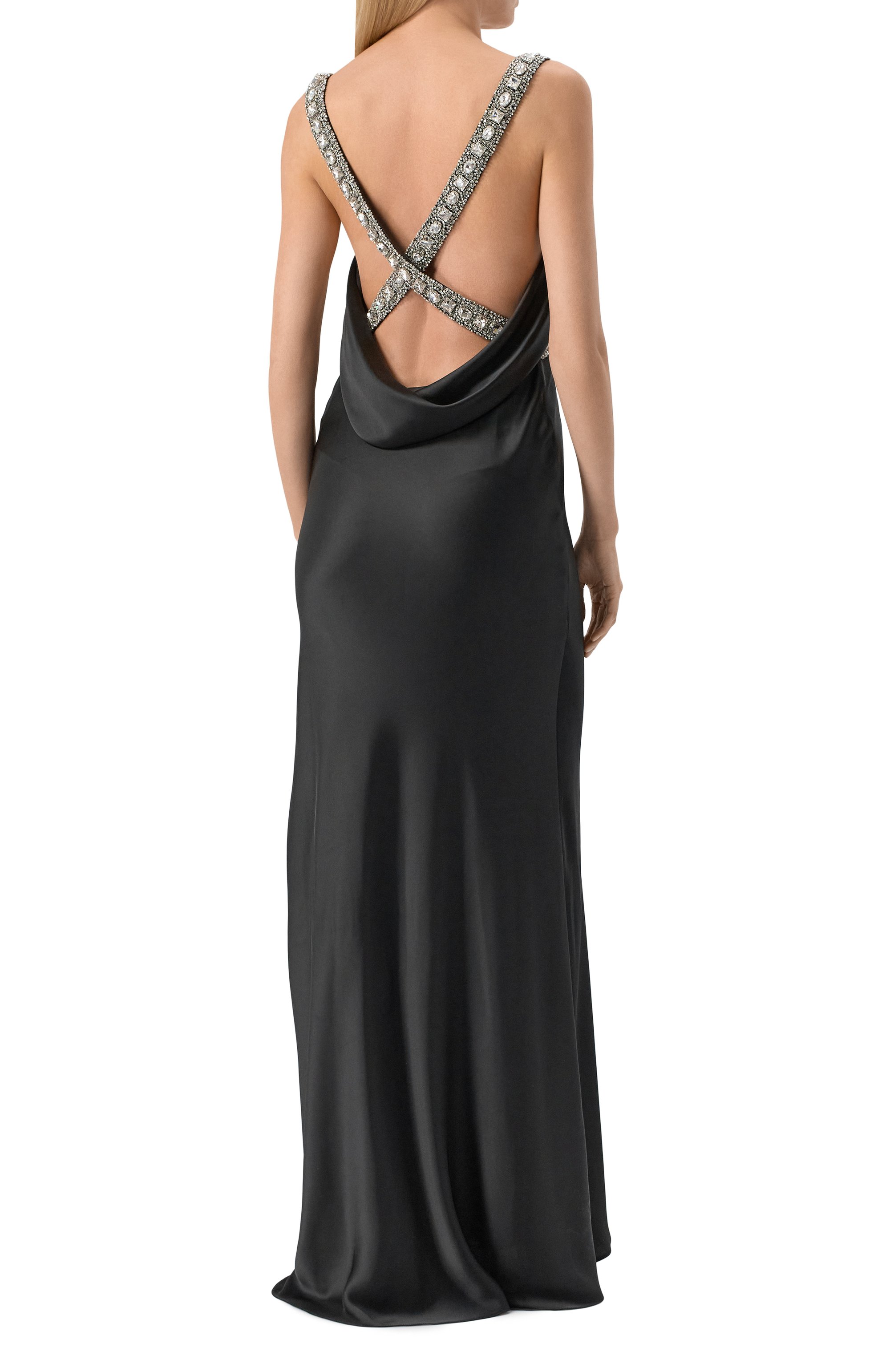 Платье с отделкой стразами ZUHAIR MURAD, арт. RDR25038/SABL005, фото 4