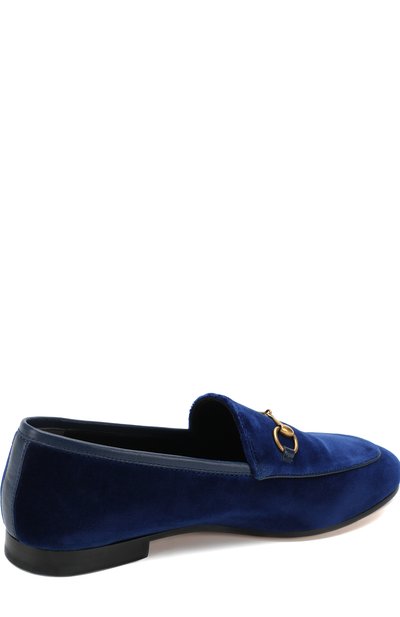 Бархатные лоферы jordaan с пряжкой-трензелем GUCCI, арт. 431467/K4DD0, фото 4