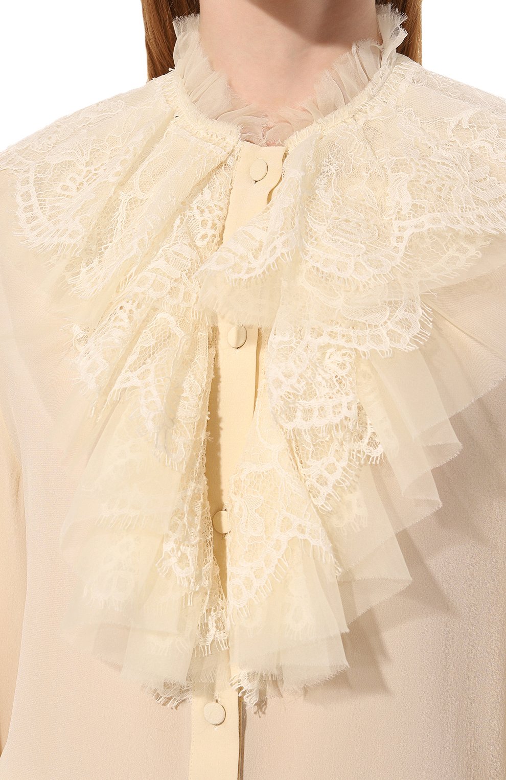 Шелковая блузка GUCCI, арт. 595155 ZAAOG, фото 5