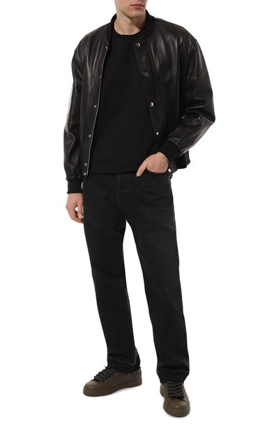 Кожаные кеды portofino DOLCE & GABBANA, арт. CS1761/AB939, фото 2