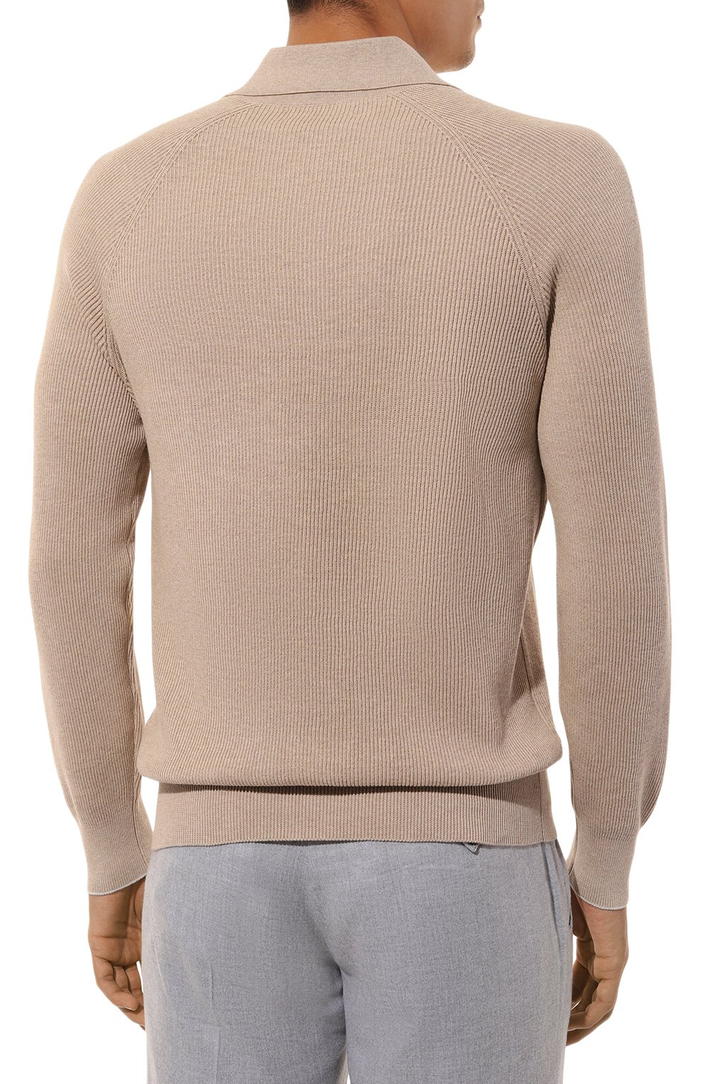 Хлопковое поло BRUNELLO CUCINELLI бежевого цвета по цене 169000 руб., арт. M29400105, фото 4 Хлопковое поло BRUNELLO CUCINELLI, арт. M29400105, фото 4