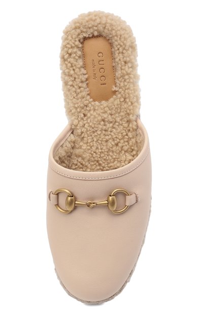 Кожаные сабо GUCCI бежевого цвета по цене 84960 руб., арт. 645757/17T40, фото 5 Кожаные сабо GUCCI, арт. 645757/17T40, фото 5