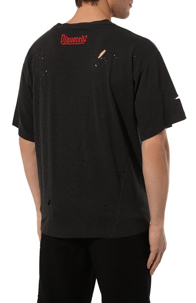 Футболка из хлопка и вискозы DSQUARED2, арт. S74GD1116/S22146, фото 4