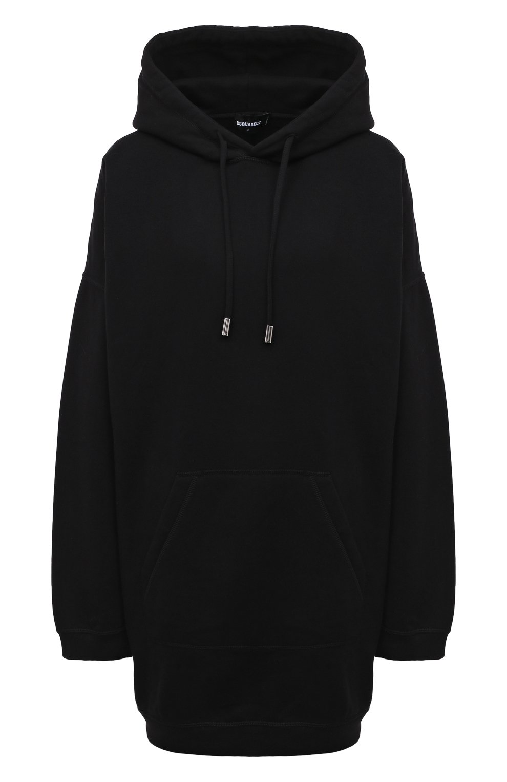 Хлопковое платье DSQUARED2 черного цвета по цене 61750 руб., арт. S75GU0443/S25516, фото 1 Хлопковое платье DSQUARED2, арт. S75GU0443/S25516, фото 1