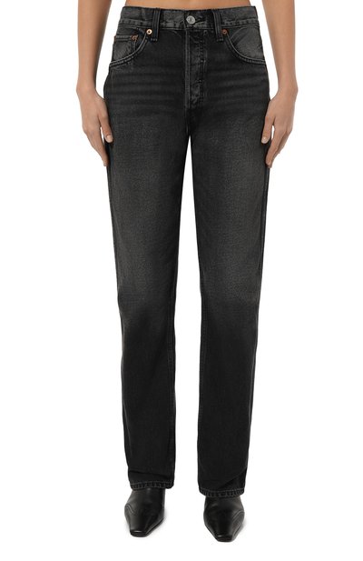 Джинсы RE/DONE темно-серого цвета по цене 43100 руб., арт. 166-03W90HRL0/A, фото 3 Джинсы RE/DONE, арт. 166-03W90HRL0/A, фото 3