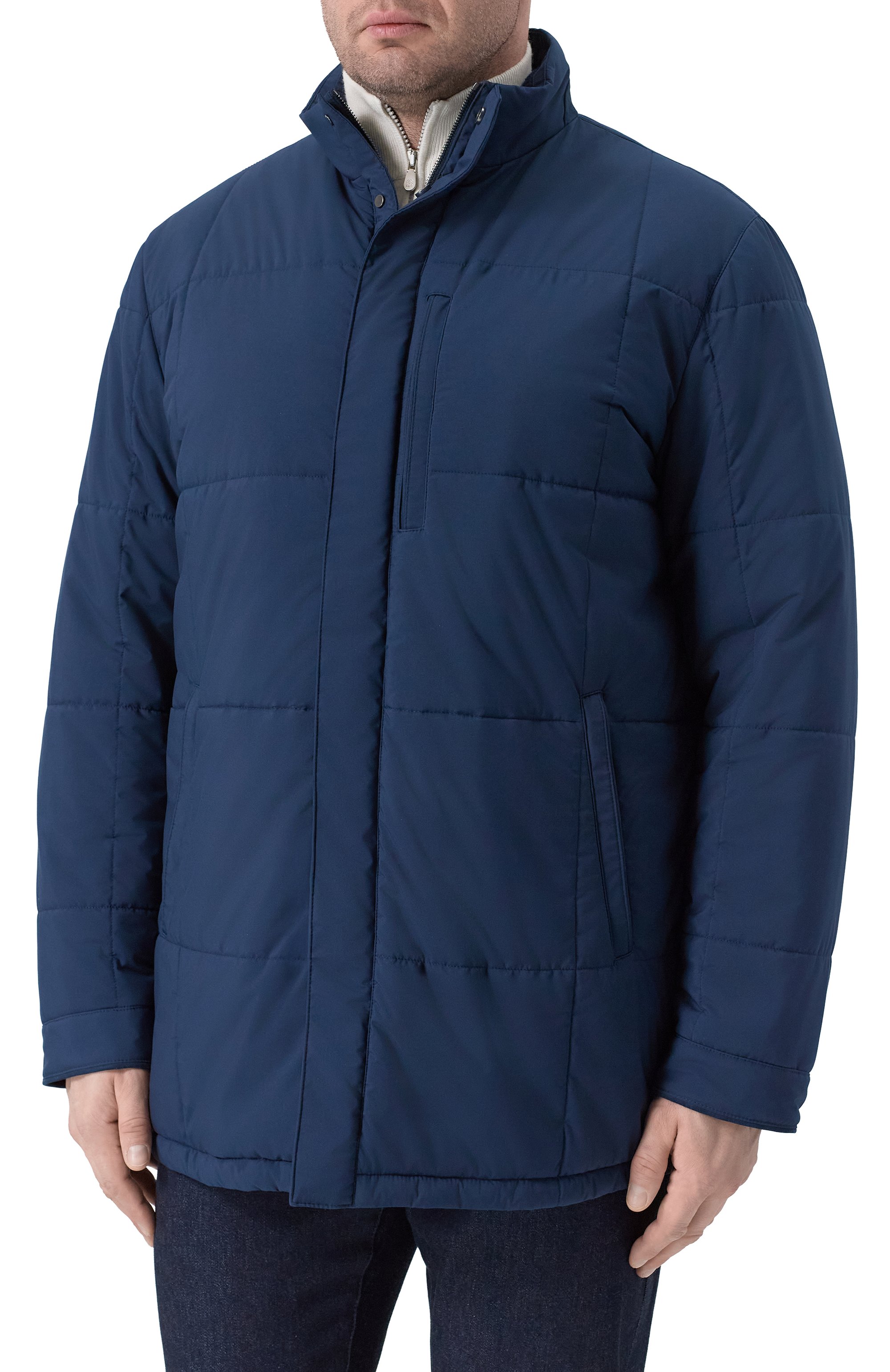 Пуховая куртка MVST темно-синего цвета по цене 288500 руб., арт. 53453/BIG SIZE/0LMETEX AMEDE0, фото 3 Пуховая куртка MVST, арт. 53453/BIG SIZE/0LMETEX AMEDE0, фото 3