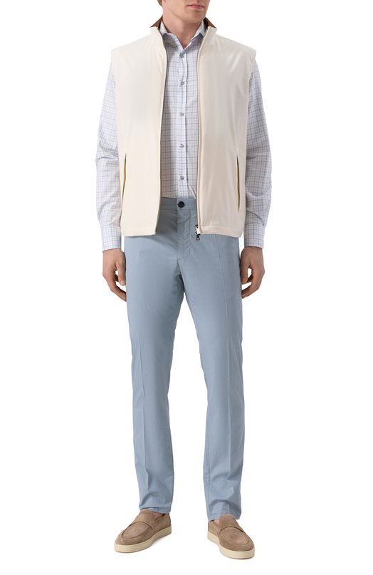 Хлопковые брюки Windsor 13 CIN0-W 10019686/30046586 Голубой  13 CIN0-W 10019686/30046586 Фото 2