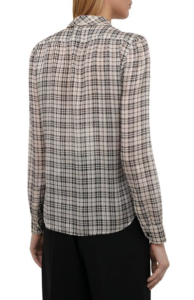 Шелковая блузка SAINT LAURENT, арт. 660885/Y6A98, фото 4