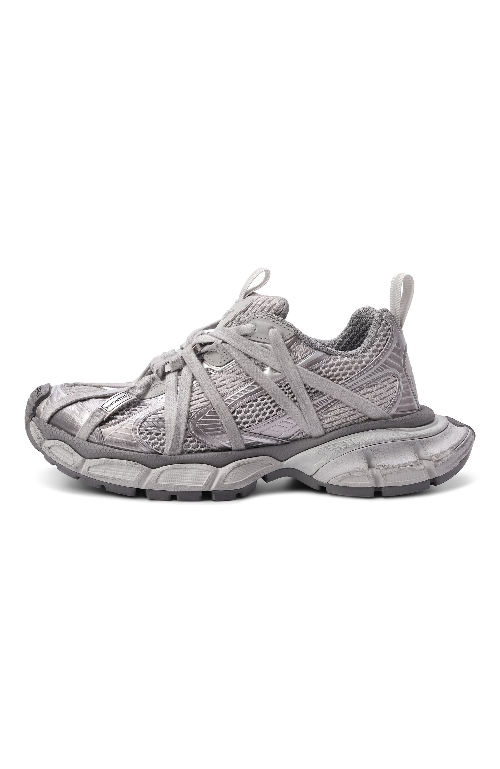 Комбинированные кроссовки 3xl extreme laces b BALENCIAGA серого цвета по цене 194000 руб., арт. 825599/W3XCH, фото 4 Комбинированные кроссовки 3xl extreme laces b BALENCIAGA, арт. 825599/W3XCH, фото 4