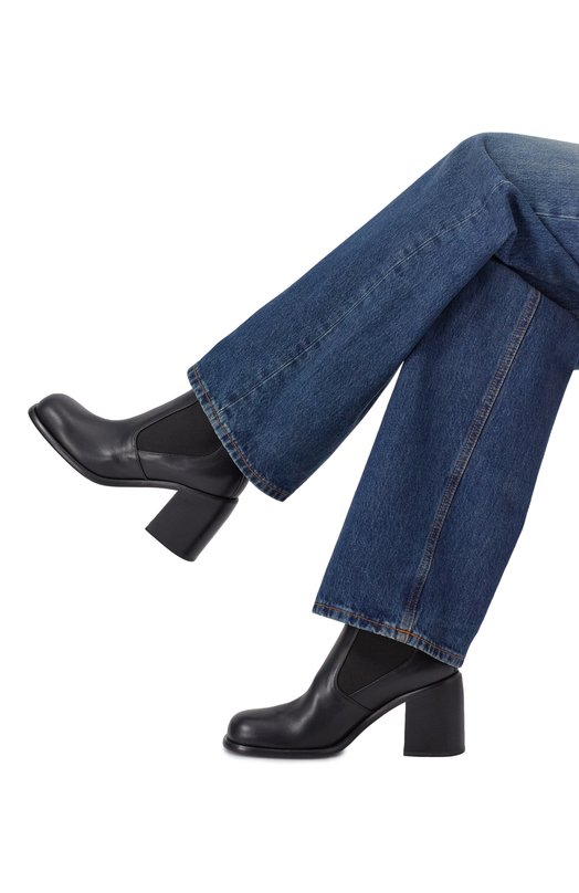 Кожаные ботильоны Avenue 80 Sergio Rossi B11890/MFL352 Чёрный  B11890/MFL352 Фото 2